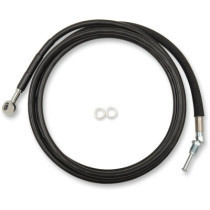 Durite d'embrayage hydraulique - L 203,5 cm, 80-1/8" - T 254 mm, 10" - Harley Davidson Touring à partir de 2017 - noir