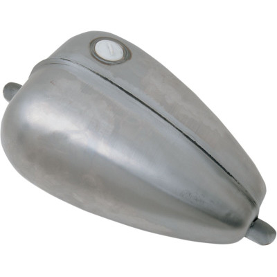 Réservoir de carburant Mustang nervuré - 12,5 L - Harley Davidson - Brut