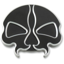 Bouchon de réservoir carburant Split Skull - avec aération - Harley Sportster à partir de 1996, Big Twin à partir de 1999 - noir