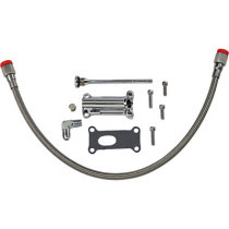 Kit de bec huile moteur - Harley Davidson Touring de 2002 à 2006 - chromé