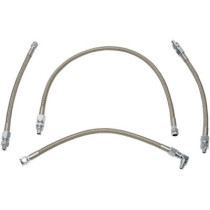 Kit durites d'huile - x4 - Harley Davidson Softail de 1992 à 1999 - inox tressé