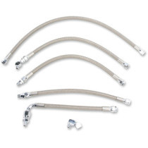 Kit durites d'huile - x5 - Harley Davidson FXR de 1991 à 1994 - inox tressé