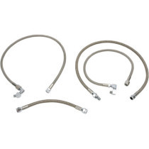 Kit durites d'huile - x4 - Harley Davidson Sportster de 1991 à 1993 - inox tressé