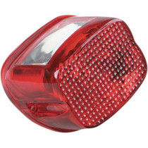 Verre de feu arrière standard - éclairage de plaque supérieur - Harley Davidson de 1999 à 2003 - rouge