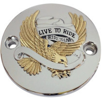 Cache capteur d'allumage Live to Ride - Harley Davidson Touring de 2017, Softail de 2018 - chromé/or