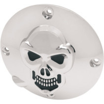 Cache embrayage Skull 3D - Harley Davidson Sportster de 1994 à 2003 - chromé