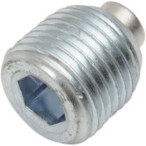 Bouchon de vidange magnétique - filetage 3,18 mm, 1/8" - Harley Davidson Big Twin de 1985 à 2016 - zinc
