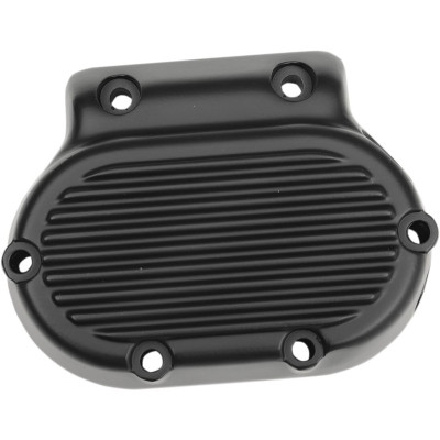 Cache carter de transmission latéral Ribbed - Harley Davidson Big Twin de 1987 à 2006 - noir