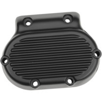 Cache carter de transmission latéral Ribbed - Harley Davidson Big Twin de 1987 à 2006 - noir