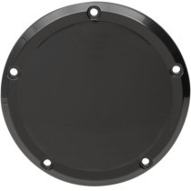 Cache d'embrayage Domed - 5 perçages - Harley Davidson Touring à partir de 2016 - noir brillant