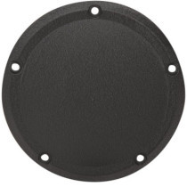 Cache d'embrayage Domed - 5 perçages - Harley Davidson Softail à partir de 2019 - noir rugueux