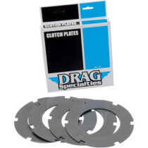 Disques lisse d'embrayage - x 4 - Harley Davidson Big Twin de 1968 à 1984 - acier