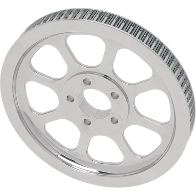 Poulie courroie de transmission 70 dents - l 28,6 mm, 1,125" - Harley Davidson Softail de 2000 à 2006 - chromé