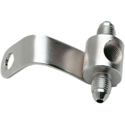 Adaptateur de durite de frein arrière en T - NPT 1/8" femelle - Harley Davidson - chromé