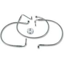 Kit durite de frein avant - taille origine - Harley Davidson FXRS 1989/1995, FXDS 1995/1999 - inox tressé
