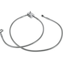 Kit durite de frein arrière - taille origine - Harley Davidson Softail de 2000 à 2003 - inox tressé