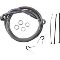 Kit durite de frein avant - taille origine - Harley Davidson Softail Softail FXST de 1999 à 2007 - inox tressé