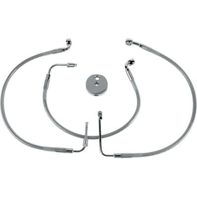 Kit durite de frein avant - taille origine - Harley Davidson Sportster XLS1200 de 1996 à 2003 - inox tressé