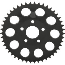 Couronne arrière de transmission chaîne 530 - 46 dents - déport 0,46" - Harley Davidson FXRS, FXR de 1982 à 1985 - noir