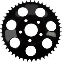 Couronne pour kit de conversion chaîne 530 - 46 dents - déport 0,23" - Big Twin 1973/1984, Sportster 1979/1981 - noir