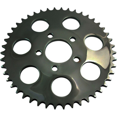 Couronne pour kit de conversion chaîne 530 - 49 dents - déport 0,23" - Harley Davidson Big Twin à partir de 2000 - noir