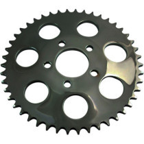 Couronne pour kit de conversion chaîne 530 - 49 dents - déport 0,23" - Harley Davidson Big Twin à partir de 2000 - noir