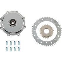 Kit conversion de chaîne - pignon + couronne - Harley Davidson Touring de 2009 à 2016 - chromé
