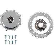 Kit conversion de chaîne - pignon + couronne - Harley Davidson Softail, Touring à partir de 2017 - chromé