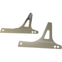Platines latérales de Sissy-Bar - Harley Davidson Dyna de 2006 à 2017 - chromé