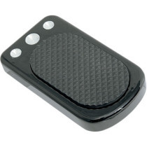 Cache pédale de frein - 6,67 cm, 2-5/8" x 12,07 cm, 4-3/4" - Harley Davidson Softail FX de 1984 à 2013 - noir