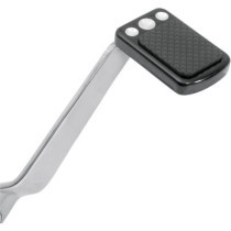 Cache pédale de frein - 5,08 cm, 2" x 12,07 cm, 4-3/4" - Harley Davidson Softail FX de 1984 à 2013 - noir