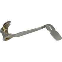 Pédale de frein - L 244 mm, 9,625" - Harley Davidson Touring de 2008 à 2013 - chromé