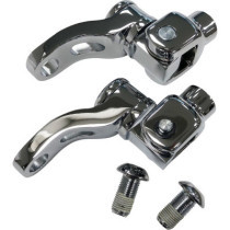 Fixation pour repose-pieds Passager réglable - Harley Davidson Softail à partir de 2018 - chromé