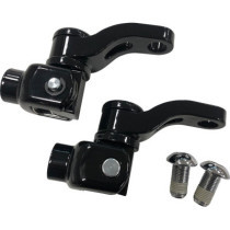 Fixation pour repose-pieds passager réglable - Harley Davidson Softail M8 à partir de 2018 - noir