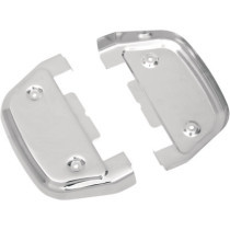 Caches repose-pieds Passager - Harley Davidson FLT, Touring 1986/2022, Softail FL 1986/2020, Dyna 2006/2017 - chromé