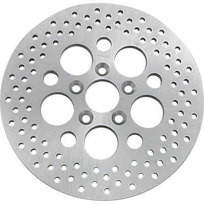 Disque de Frein Arrière Drilled - 11,8" - Harley Davidson Touring de 1981 à 1985  - inox poli