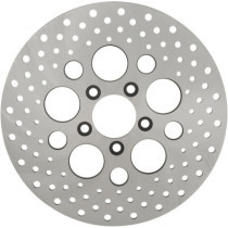 Disque de Frein Arrière Drilled - 11,5" - Dyna 2000/2017, Softail à partir de 2000, V Rod 2002/2007, Touring 2000/2007 - inox