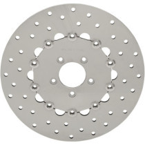Disque de Frein Avant Drilled - 11,8" (300mm) - Dyna de 2006 à 2009 - inox