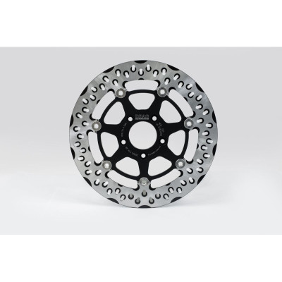Disque de Frein Avant Flottant - série FTK - 11,8" (300mm) - Softail à partir de 2015, Sportster à partir de 2014 - inox/noir