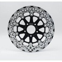 Disque de Frein Avant Flottant - série FTK - 11,8" (300mm) - Big Twin, Sportster à partir de 2008 - inox/noir