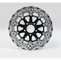Disque de Frein Arrière Flottant - série FTK - 11,8" (300mm) - Touring à partir de 2008 - inox/noir