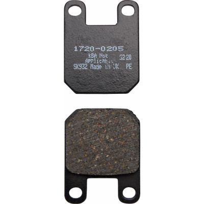 Plaquettes de frein pour étriers de frein - pour GMA F double piston, J-Brake, Performance Machine - organique