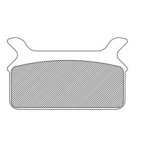 Plaquettes de frein arrière - pour Harley Davidson Touring de 1986 à 1999, Buell - organique