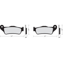 Plaquettes de frein avant - pour Harley Davidson Street XG de 2015 à 2016, Buell - organique