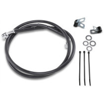 Kit durite frein avant allongée +2" - sans ABS - pour HD FXR 1988/1994, FXD 1995/1999, Sportster 1988/2013 - noir