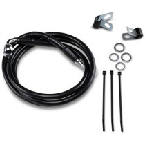 Kit durite frein avant allongée +4" - sans ABS - pour HD FXR 1988/1994, FXD 1995/1999, Sportster 1988/2013 - noir