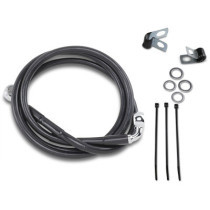 Kit durite frein avant allongée +6" - sans ABS - pour HD FXR 1988/1994, FXD 1995/1999, Sportster 1988/2013 - noir