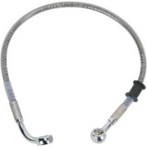 Durite frein arrière - ABS - pour HD Dyna de 2008 à 2017 - inox tressé - raccord chromé