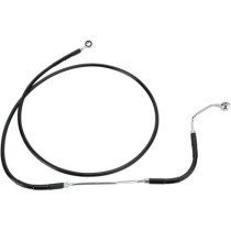 Kit durite frein avant allongée +8" - ABS - pour HD Touring de 2009 à 2013 - noir - raccord chromé