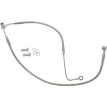 Kit durite frein avant - ABS - pour HD Softail Blackline de 2012 à 2013 - inox tressé - raccord chromé